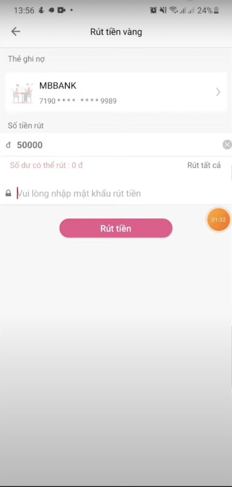 rút tiền tại MMlive